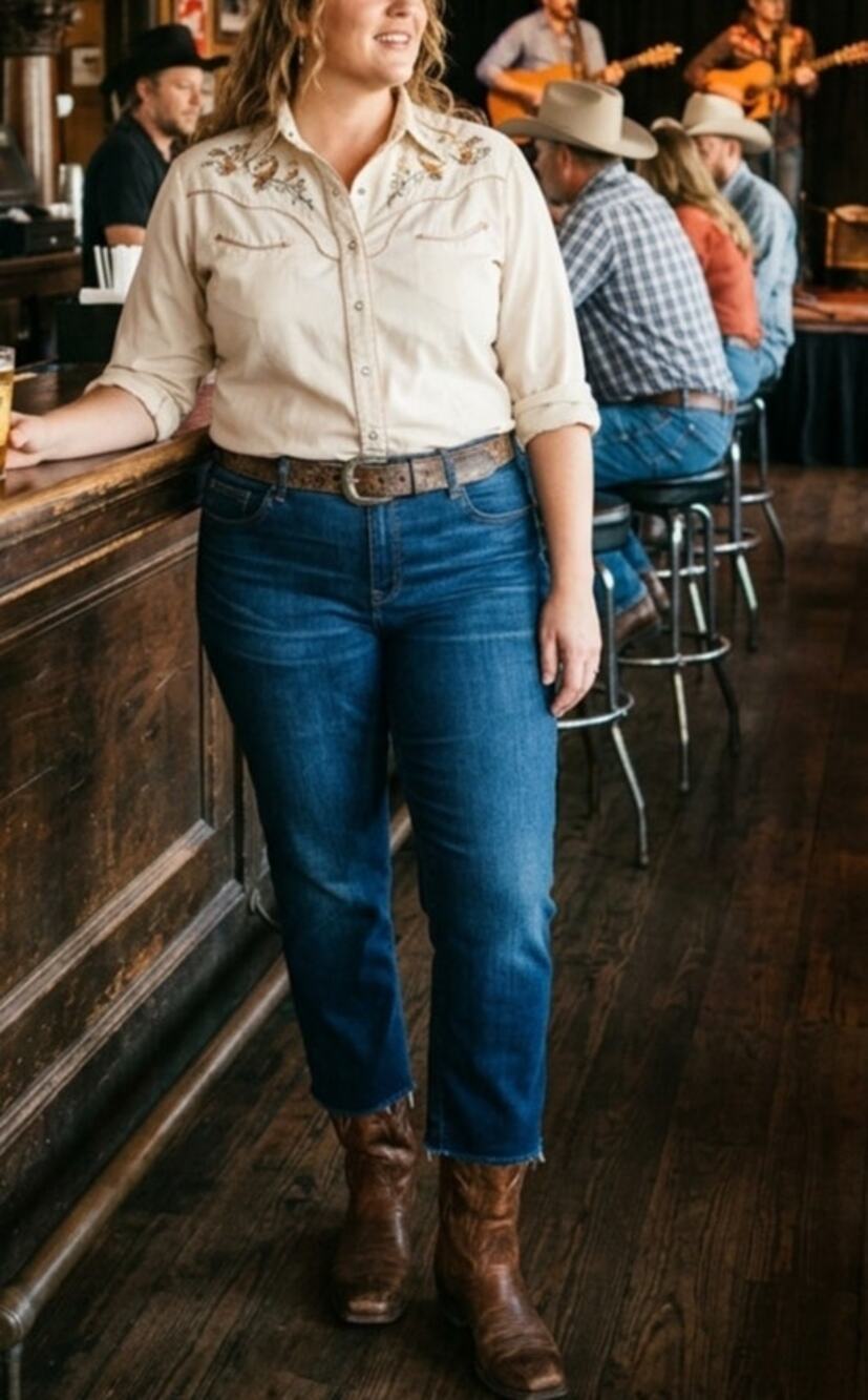 Lucky Brand Ginger Boot Jeans Women's Plus Size 18W Dark Wash EUC